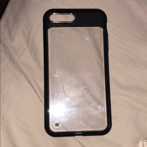 iPhone 7 Plus Clear/Black Matte Case
